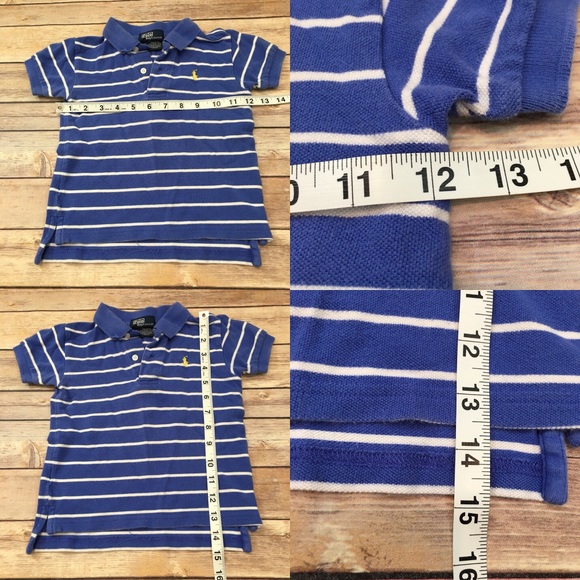 SOLD 24M POLO Boys Striped Short Sleeve polo Shirt - Picture 2 of 6